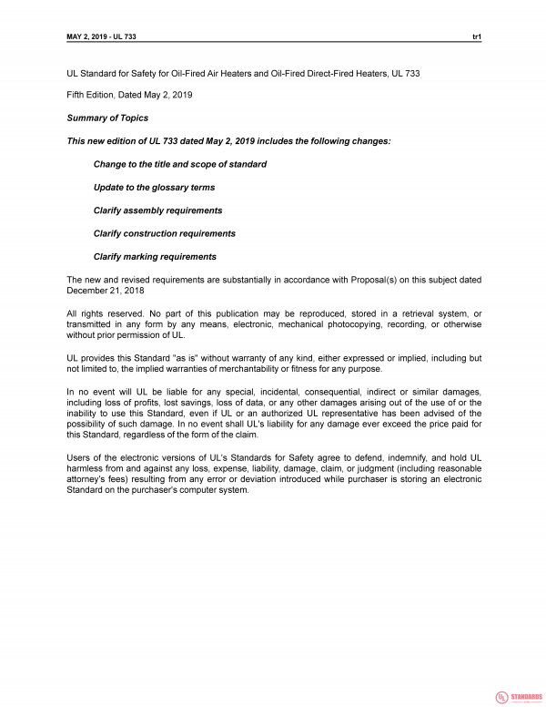 UL 733 PDF UL 733 PDF